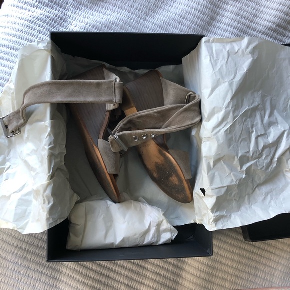 Rag & Bone Damien wedge in warm gray suede - Picture 6 of 10